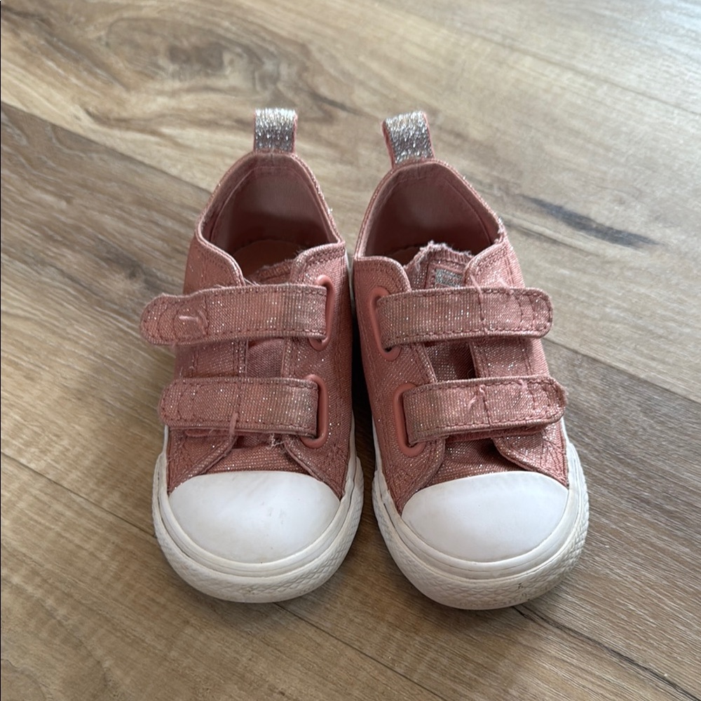 Pink Kids Shoes with Velcro Straps